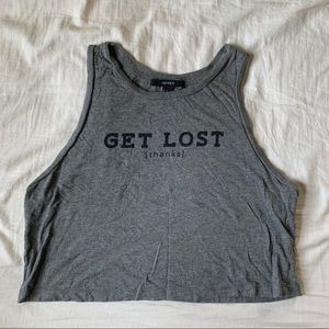 get lost crop tank